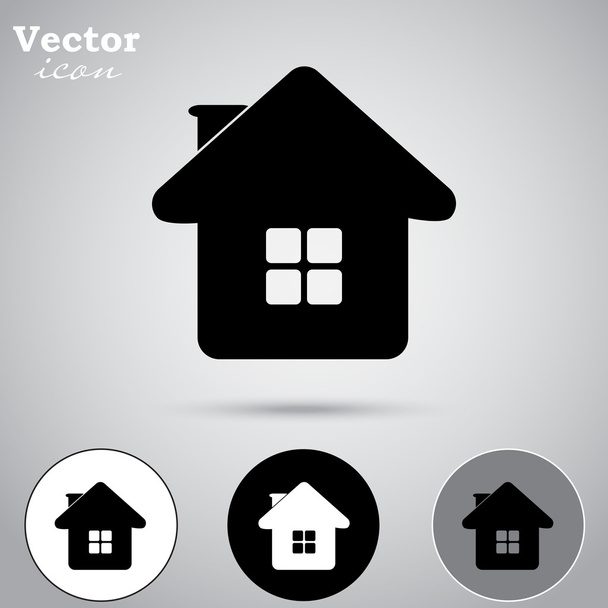 Huis, huis pictogrammen - Vector, afbeelding