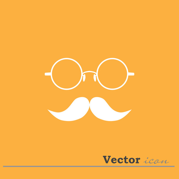 lunettes et moustaches icône
 - Vecteur, image