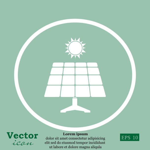 ícone do painel solar - Vetor, Imagem