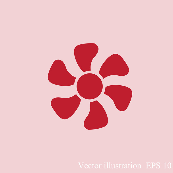 Ventilator, Ventilator pictogram - Vector, afbeelding