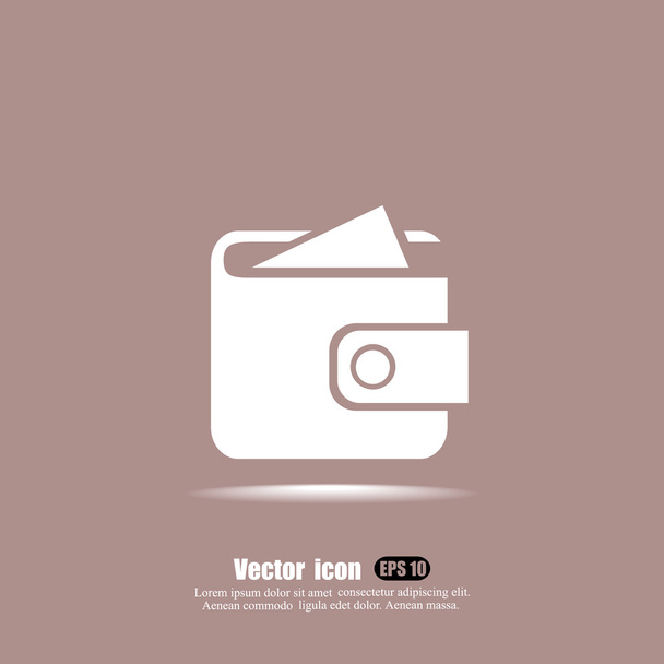 zseb pénztárca ikon - Vektor, kép
