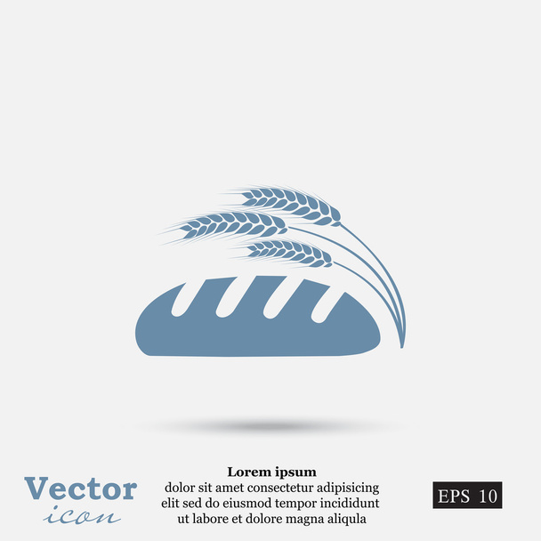 Icona del pane e del grano
 - Vettoriali, immagini