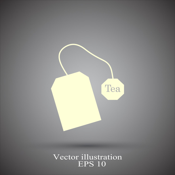 icona bustina di tè - Vettoriali, immagini