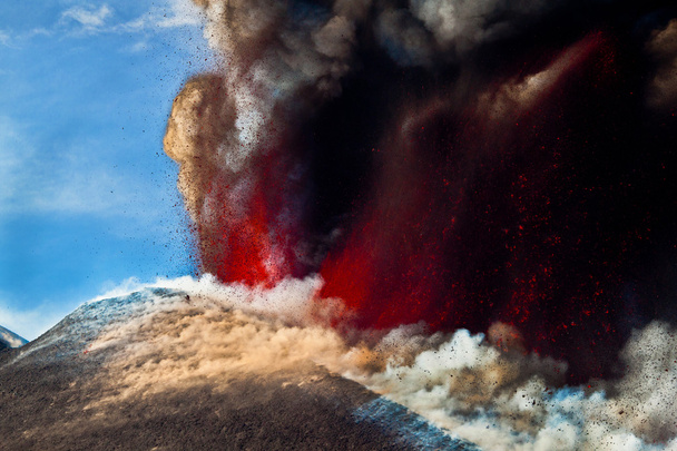 Volcano Etna Eruption - Photo, Image