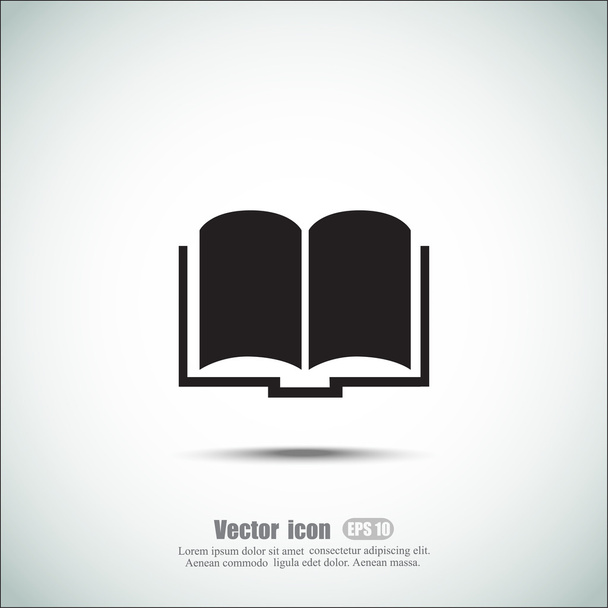 libro abierto icono - Vector, Imagen