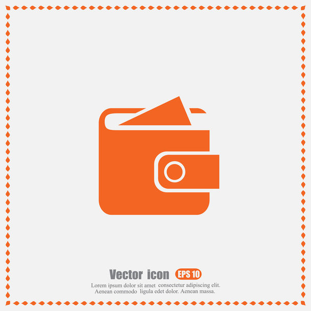 kapesní peněženka ikona - Vektor, obrázek