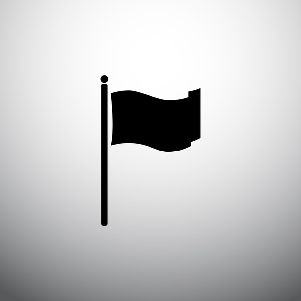Icône du drapeau agitant
 - Vecteur, image