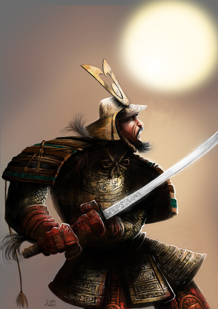 Samuraj a slunce - Fotografie, Obrázek