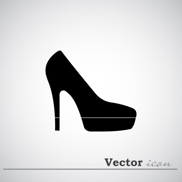 female shoe icon - Vektor, obrázek
