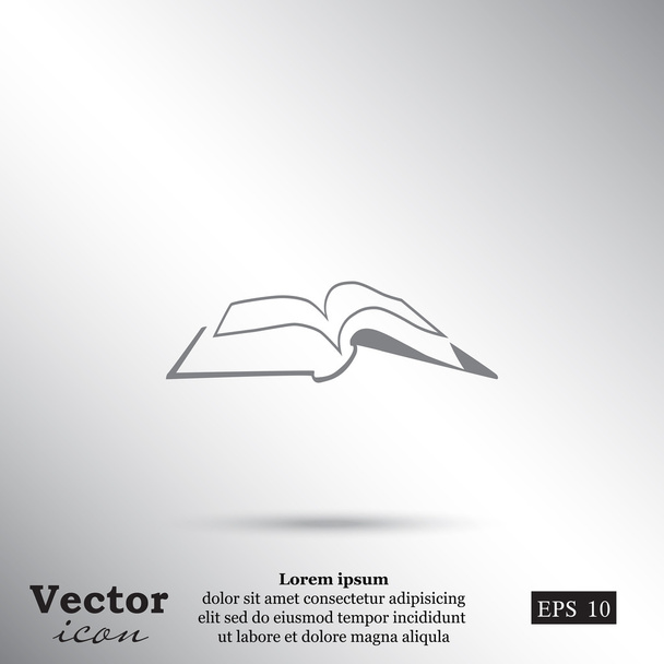 Відкрийте значок книги
 - Вектор, зображення