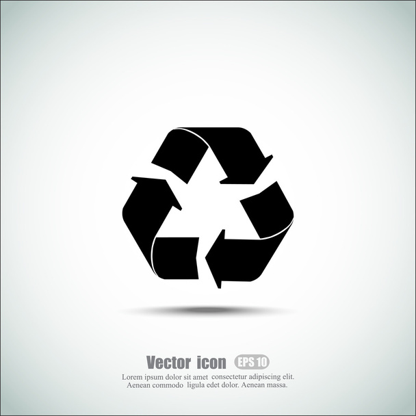 recycleer het pictogram pijlen - Vector, afbeelding