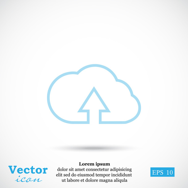 Subir Cloud Icon
 - Vector, imagen