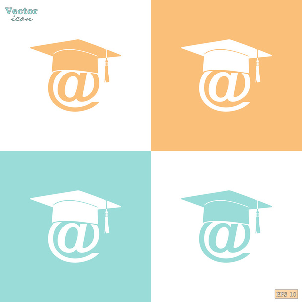 Symbole für Studenten-E-Mail-Adressen - Vektor, Bild