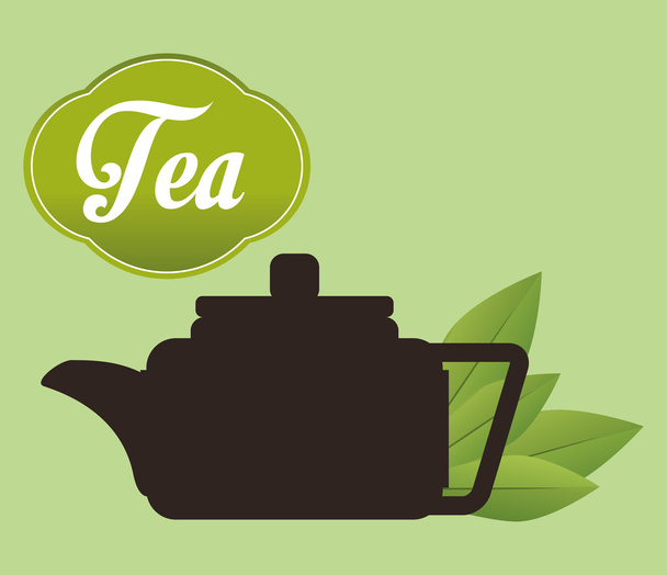 Tea time design - Vector, Image