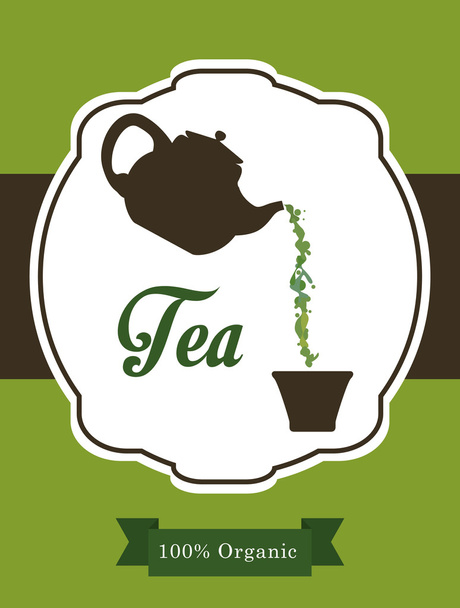 Tea Time suunnittelu
 - Vektori, kuva