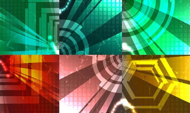 Set for abstract vector background - Διάνυσμα, εικόνα