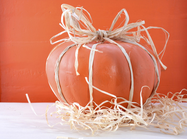 Modern decorated pumpkin centerpiece - Fotó, kép