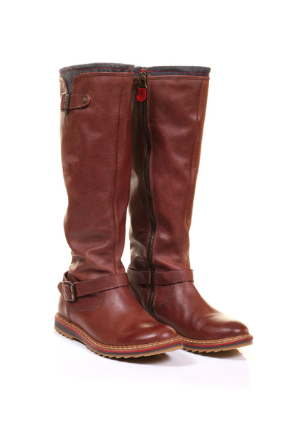 Brown leather boots - Photo, Image