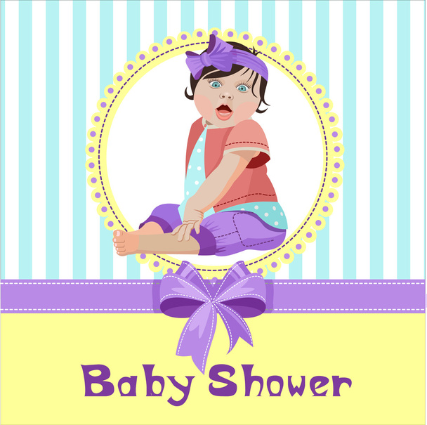 Baby Shower zaproszenia 2 - Wektor, obraz