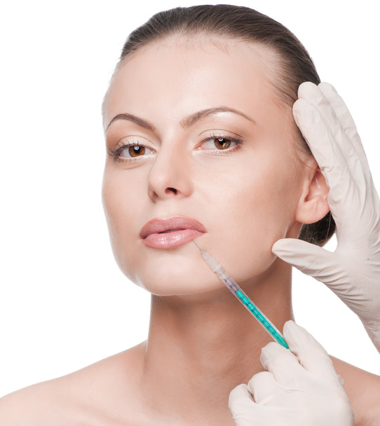 Cosmetic botox injection in the beauty face - Valokuva, kuva
