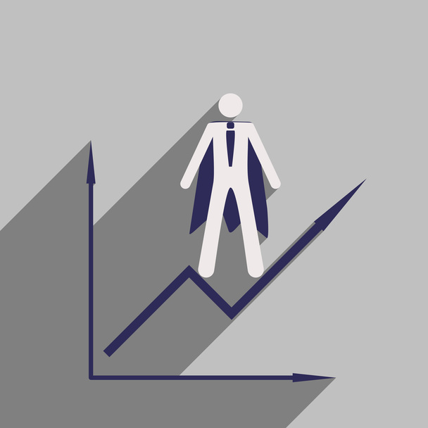 Современная плоская икона с теневым человеком и расписанием
 - Вектор,изображение