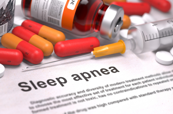 Diagnosis - Sleep Apnea. Medical Concept. - Zdjęcie, obraz