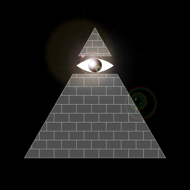 Всевидящий око-символ
 - Вектор,изображение