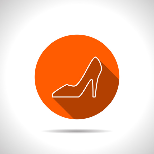 Woman shoe icon - Vector, Image