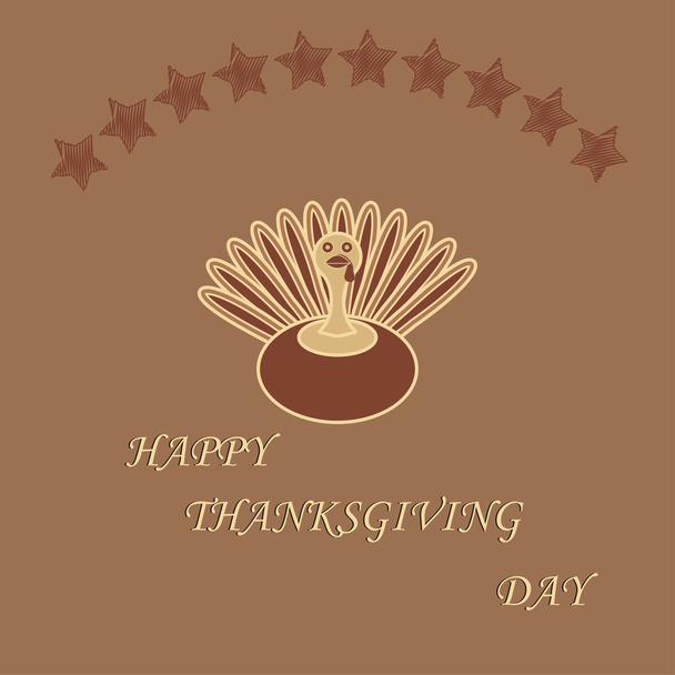 Thanksgiving Day Retro Style - Vector, Image