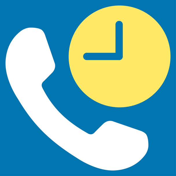 Phone Time Icon - Vector, afbeelding