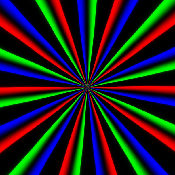 régulier ensoleillé régulier ensoleillé couleur motif radial texture sur fond noir
 - Photo, image