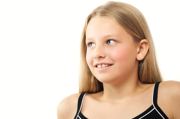 Happy Ten Year Old Girl - Valokuva, kuva