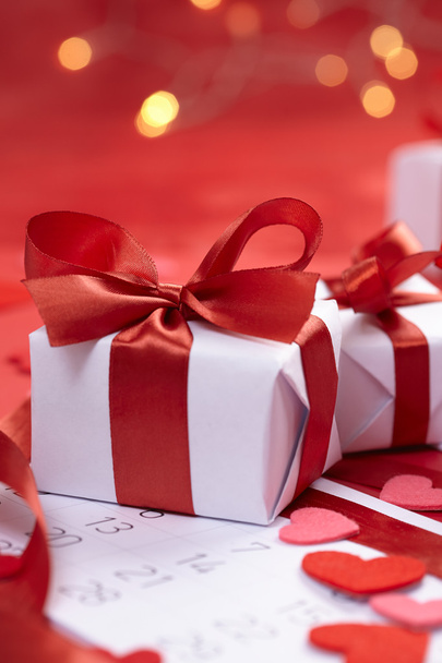 Gifts with red ribbons - Photo, Image