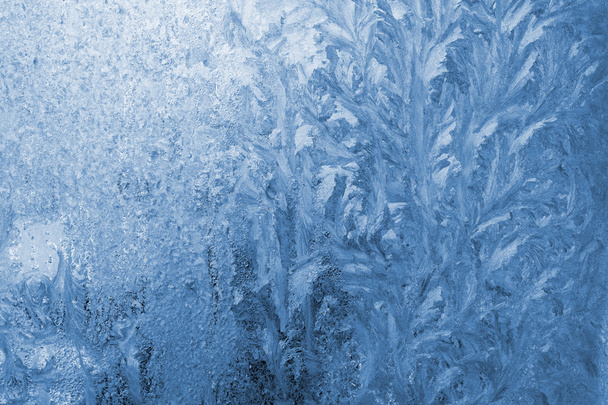 Frostmuster am Fenster - Foto, Bild