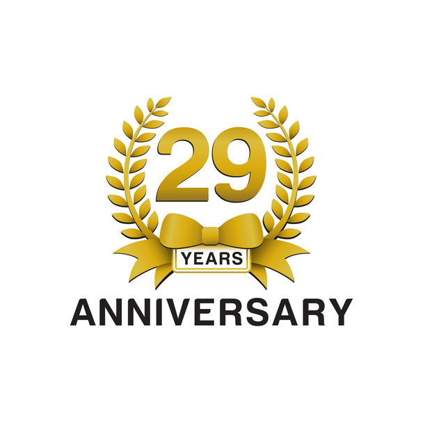29 anniversario logo corona d'oro
 - Vettoriali, immagini