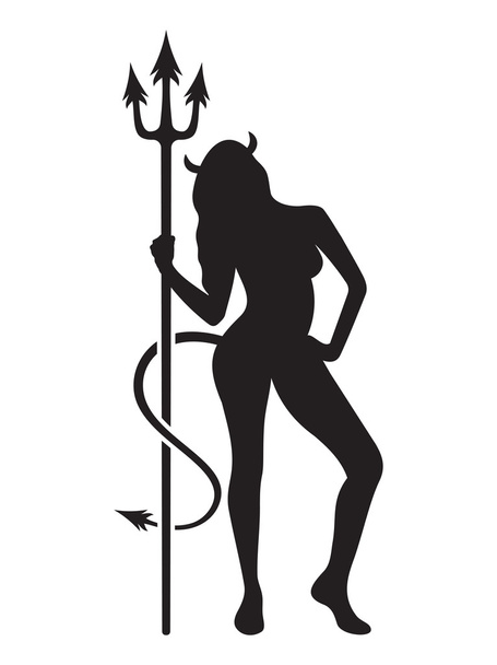 Devil woman - Vector, Image