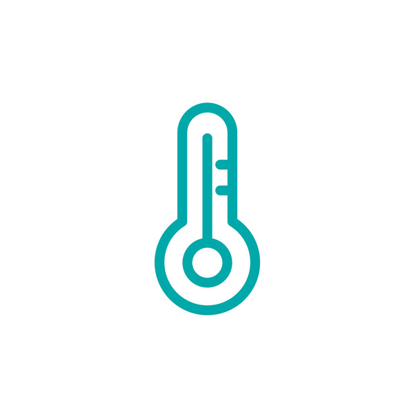 温度計のアイコン。コンセプト フラット スタイル デザイン イラスト アイコン. - 写真・画像