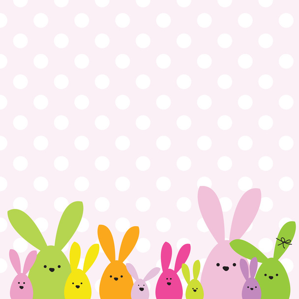 Carte de Pâques colorée
 - Vecteur, image