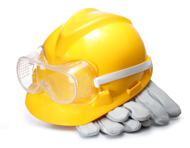 žlutá stavební helma - Fotografie, Obrázek
