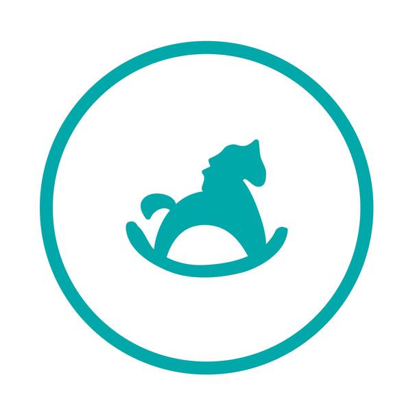 Horse rocking icon - Photo, Image