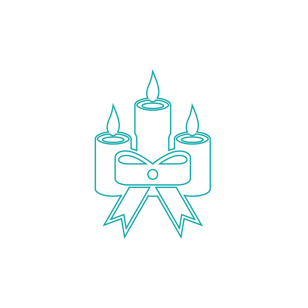 Christmas Candle icon - Photo, Image