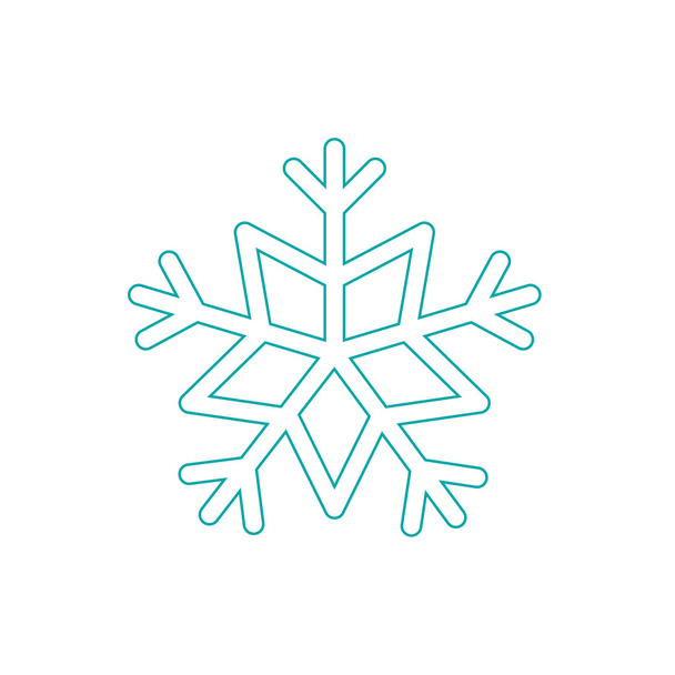 snowflake icon. - Photo, Image