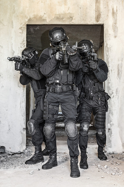 Oficiales de policía SWAT
 - Foto, imagen