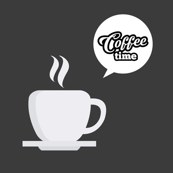 koffie tijd - Vector, afbeelding