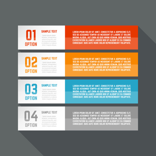 Infographics design template. Business concept with 4 options. - Διάνυσμα, εικόνα