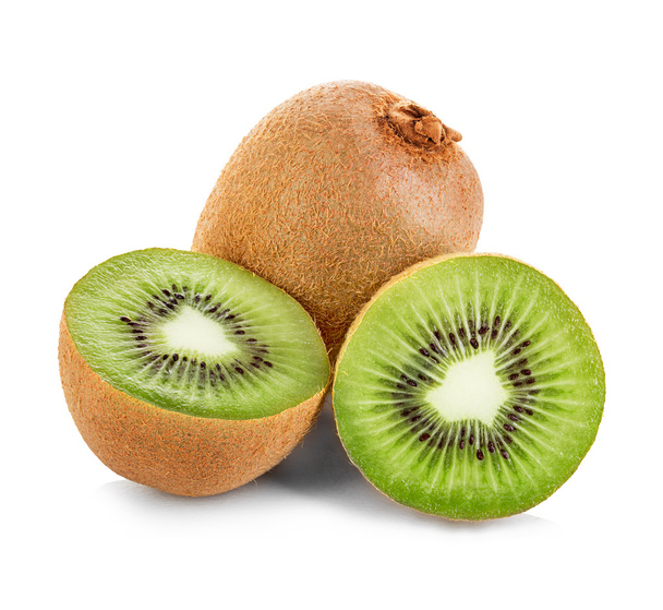 Kiwi fruits isolés sur fond blanc. - Photo, image