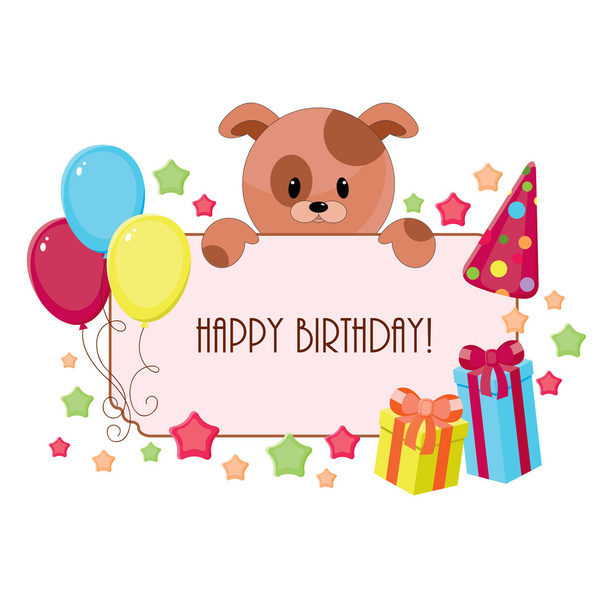 Birthday card - Вектор,изображение