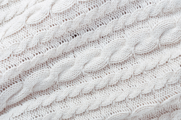Bílý pletený tkanina pozadí - Fotografie, Obrázek