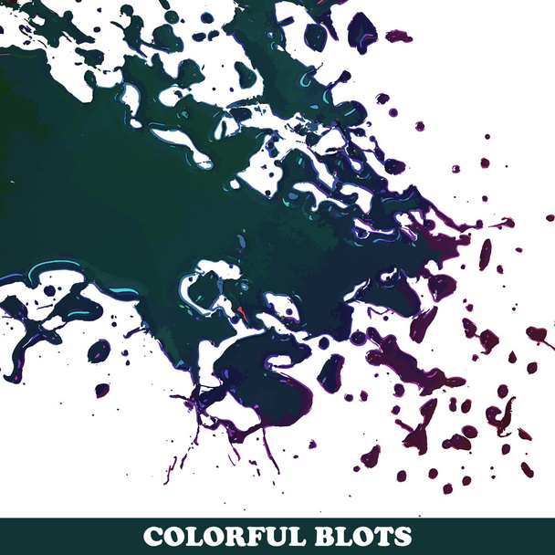 A fehér háttér színes blot - Vektor, kép
