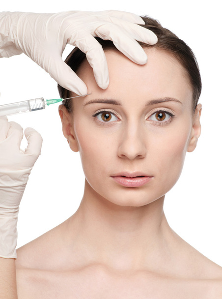 Cosmetic botox injection in the beauty face - Φωτογραφία, εικόνα